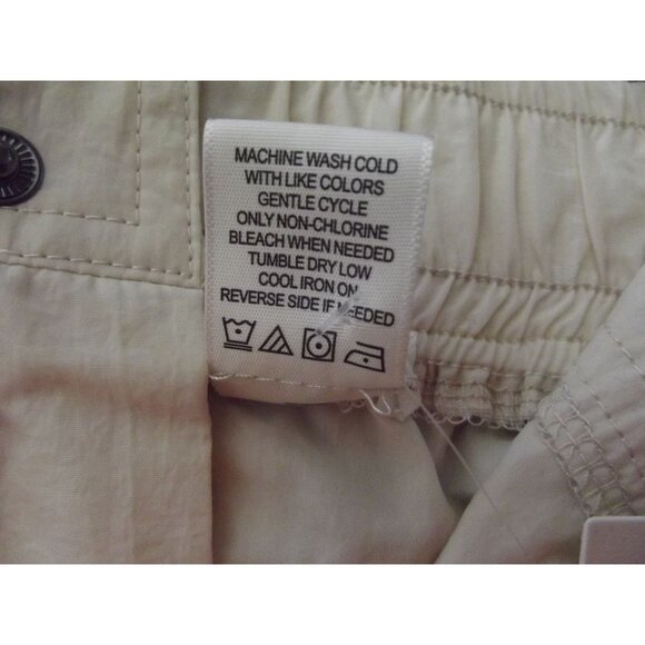 No Comment Skirt Junior Size Large Beige Cargo Midi toggle drawstring nylon - Picture 14 of 14